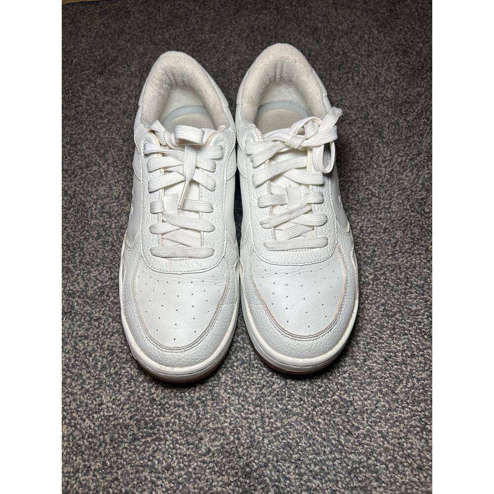 Alo W8  M 6.5 White Yoga Recovery Mode Sneaker Gum Soles Casual Leather